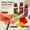 Acrylic Paint Set, 24 Colors (2 oz/Bottle) with 12 Art Brushes, Art Supplies